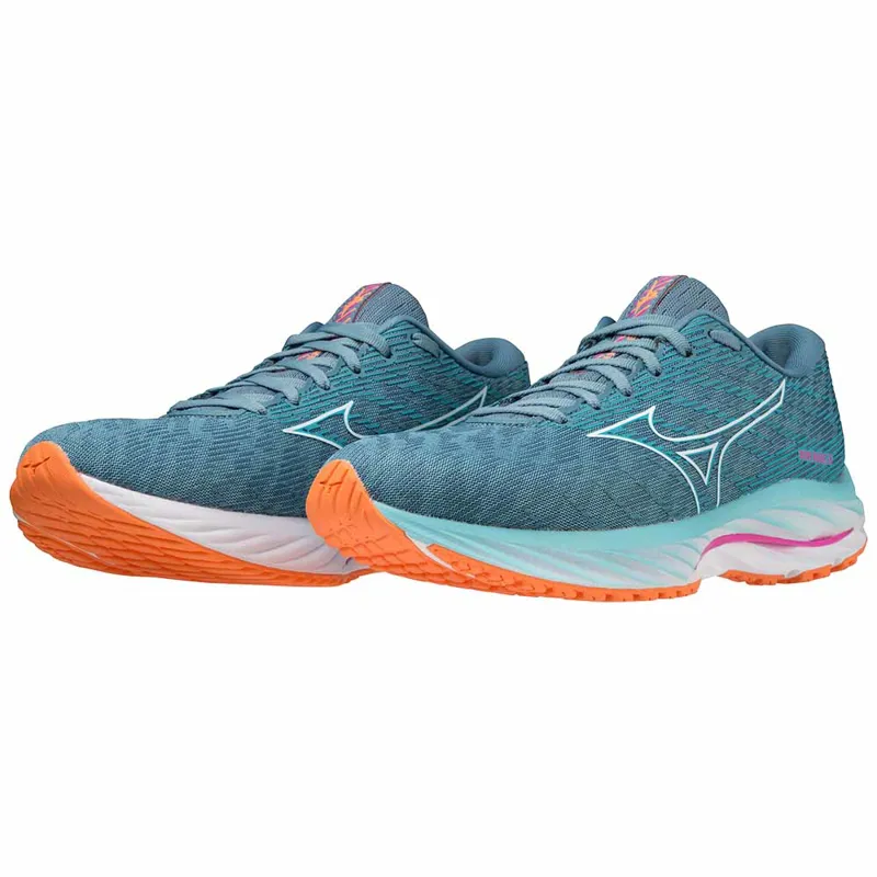 Mizuno Women's Wave Rider 26 Antigua Sand/White/Light Orange-3